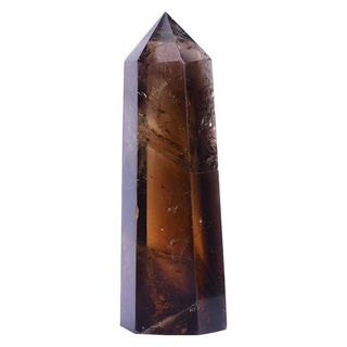 Smoky quartz crystal wand