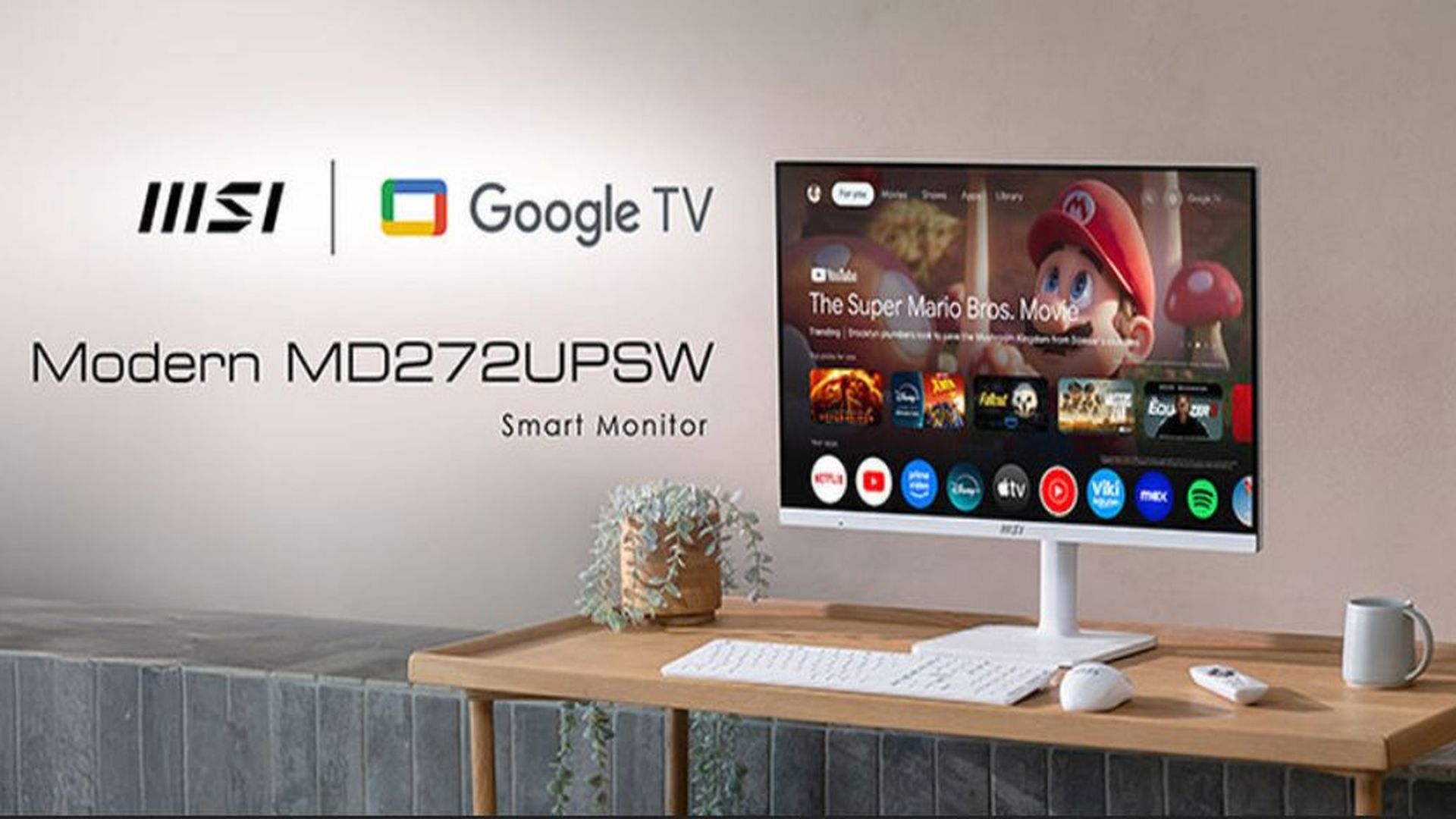 The rise of the TV monitor: MSI joins the likes of Samsung and LG with a smart monitor that offers Google TV and even a remote control