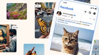 AI info labels on Facebook and Instagram