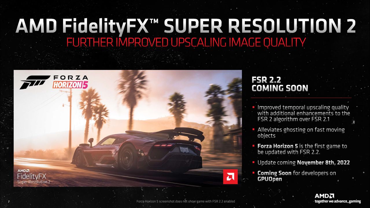 AMD FidelityFX Super Resolution 2.2 and ISV