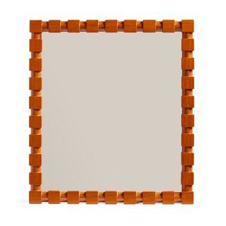 OKA orange square mirror