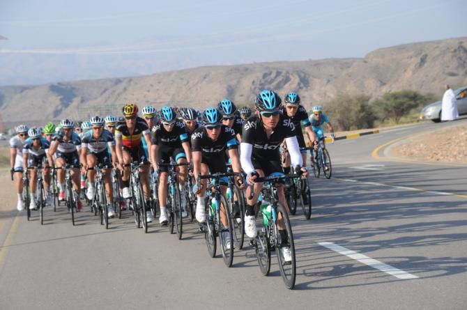 Team Sky hit the front to