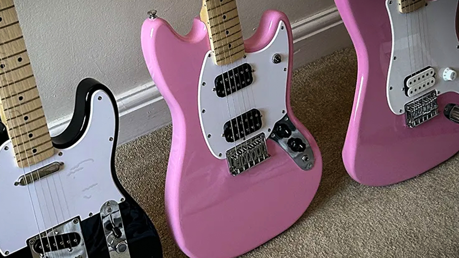 Squier Sonic Telecaster, Mustang and Stratocaster