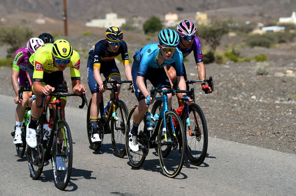 The early break on stage 5 of the Tour of Oman included Nicolas Vinokourov (Astana Qazaqstan Development)