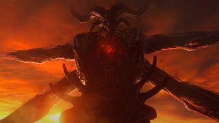A screenshot from the cinematic release date trailer for Diablo 4: Vessel of Hatred.
