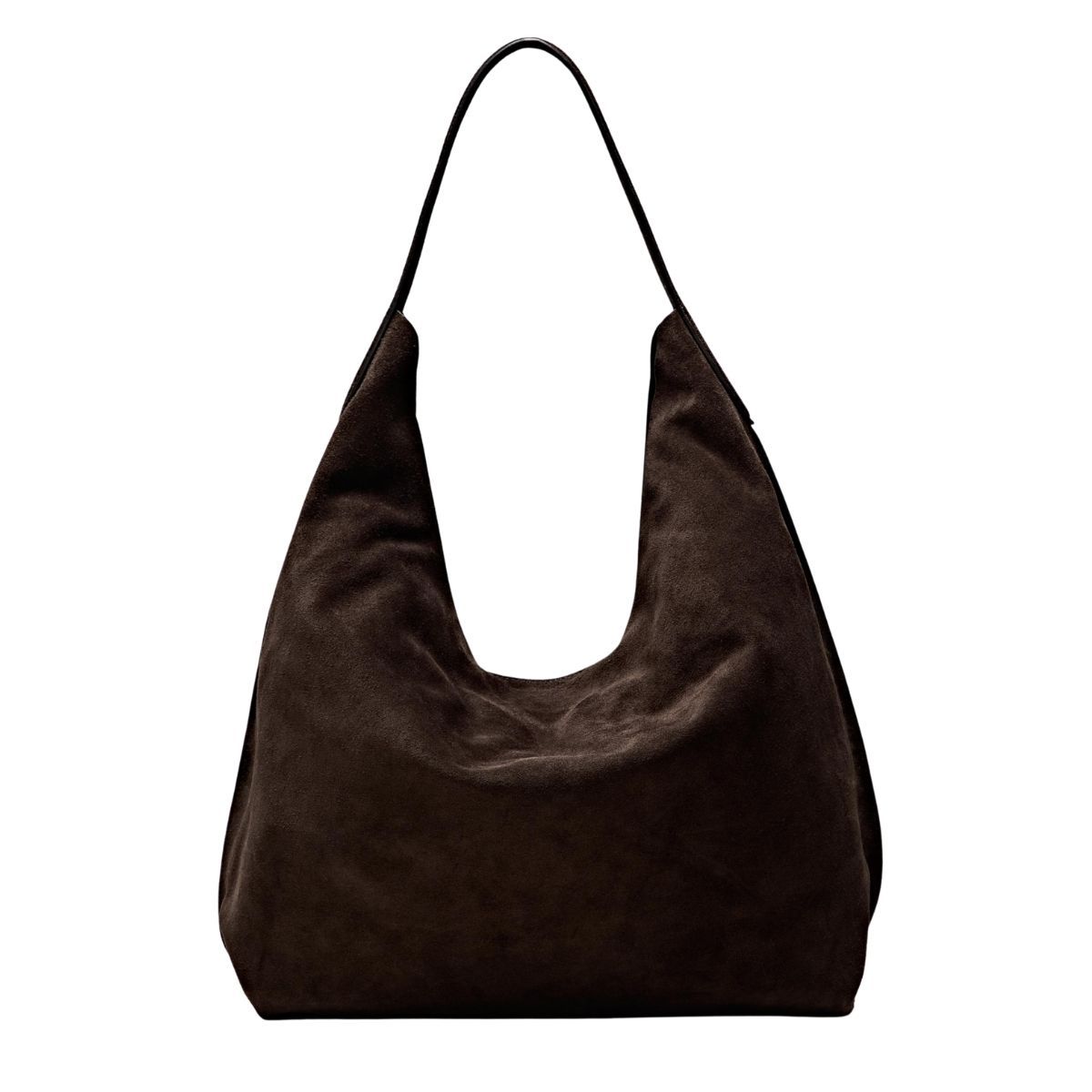 Massimo Dutti, Maxi Split Suede Leather Shoulder Bag