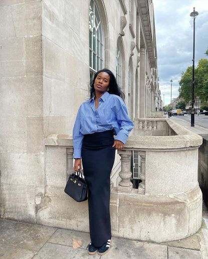 fashionable black trainers