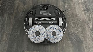 The underneath of the Ecovacs Deebot X1 Omni
