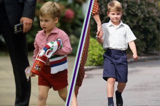 Prince William attending nursery and split layout with Prince Louis attending school