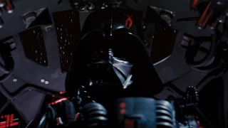 Darth Vader in ship in Star Wars