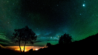 The Milky Way and its stars in the sky over La Palma, Canary Islands, Spain, as captured by David Rius and Núria Tuca in March 2018