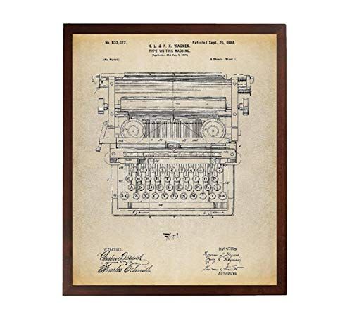 Typewriter Patent Art Print 