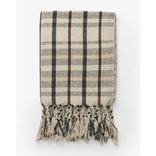 Plaid Tasseled Throw