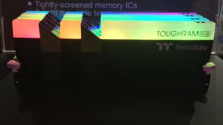 Thermaltake ToughRAM RGB at Computex 2019. Credit: Tom's Hardware