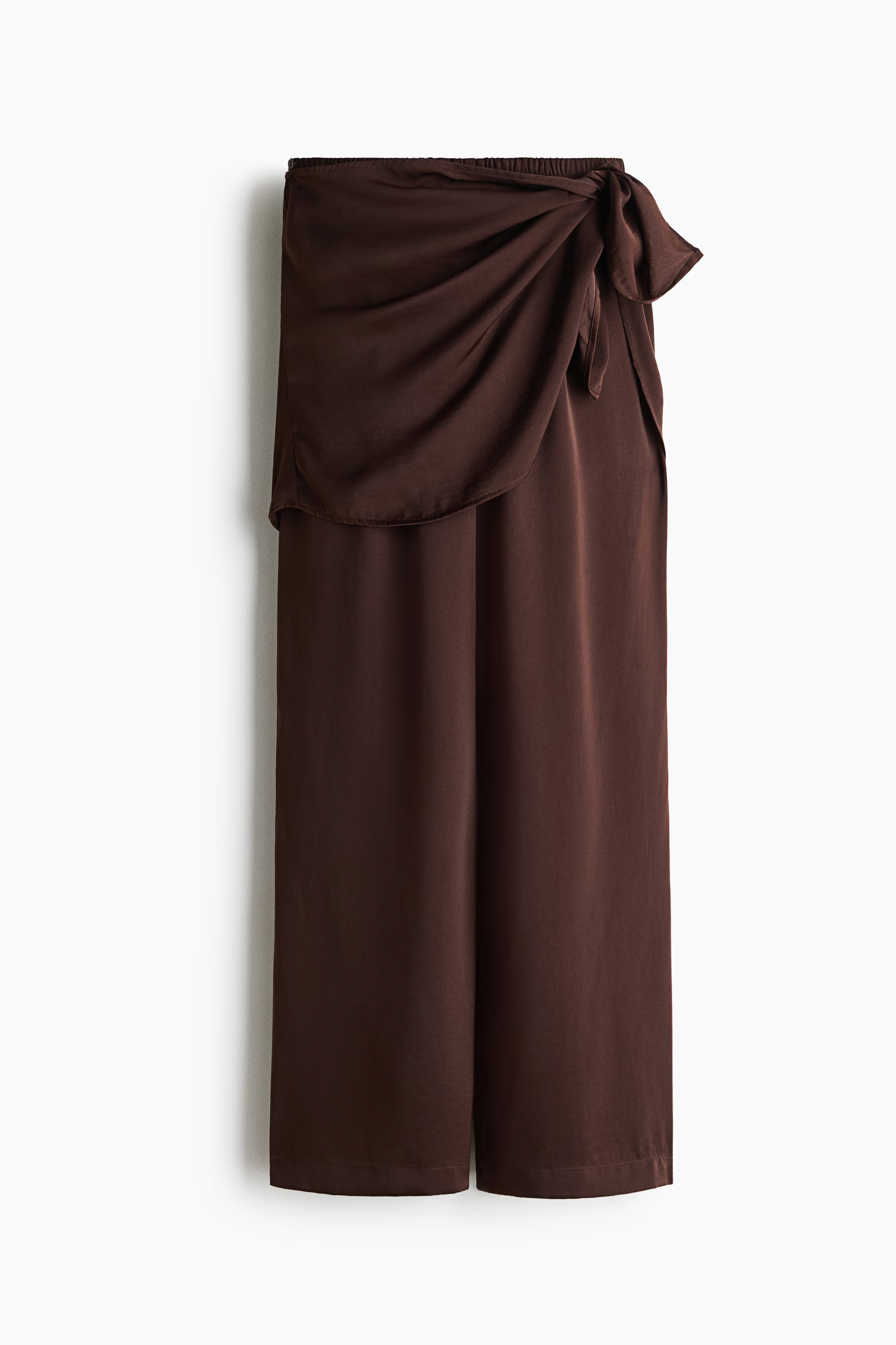 H&amp;amp;M, Scarf-Detail Chiffon Trousers