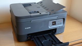 Product shot of the Canon PIXMA TR7020/TS7450, one of the best all-in-one printers