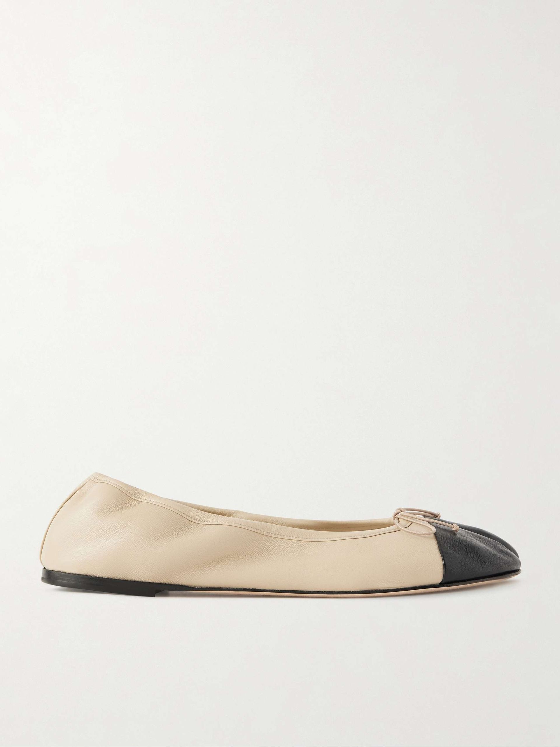 Tabi Split-Toe Leather Ballet Flats