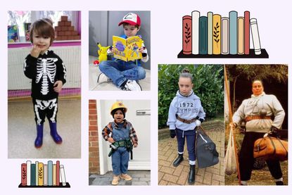 World Book Day costume ideas illustrated by montage