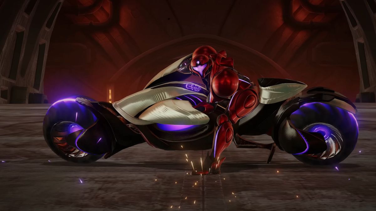 Samus does the Akira slide in Metroid Prime 4