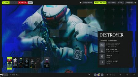 Marathon Destroyer shell abilities