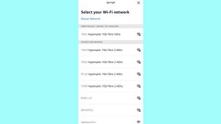 How to connect Alexa to Wi-Fi: Select Wi-Fi connection