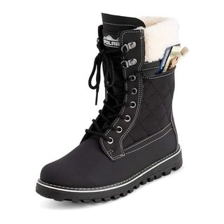 black snow boots