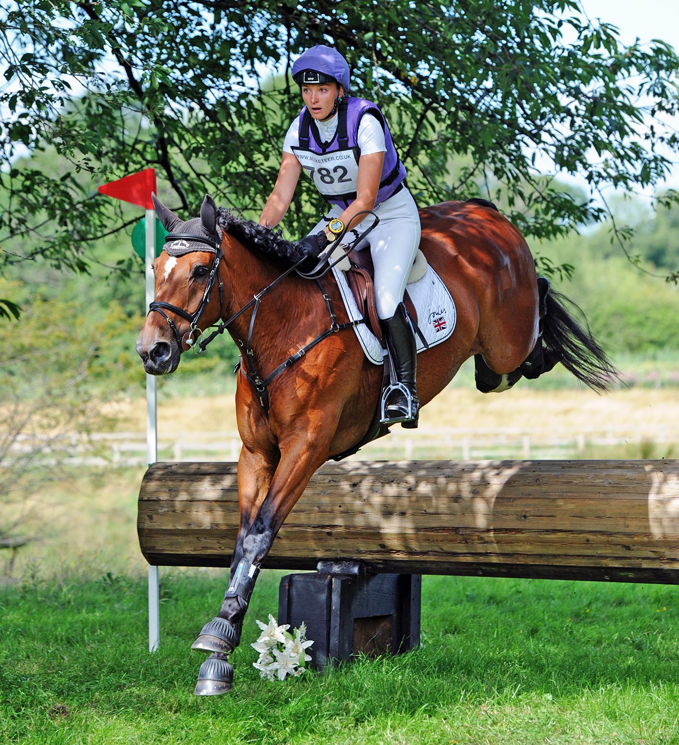 Emily King riding Valmy Biats to win at Cholmondeley Castle Horse Trials