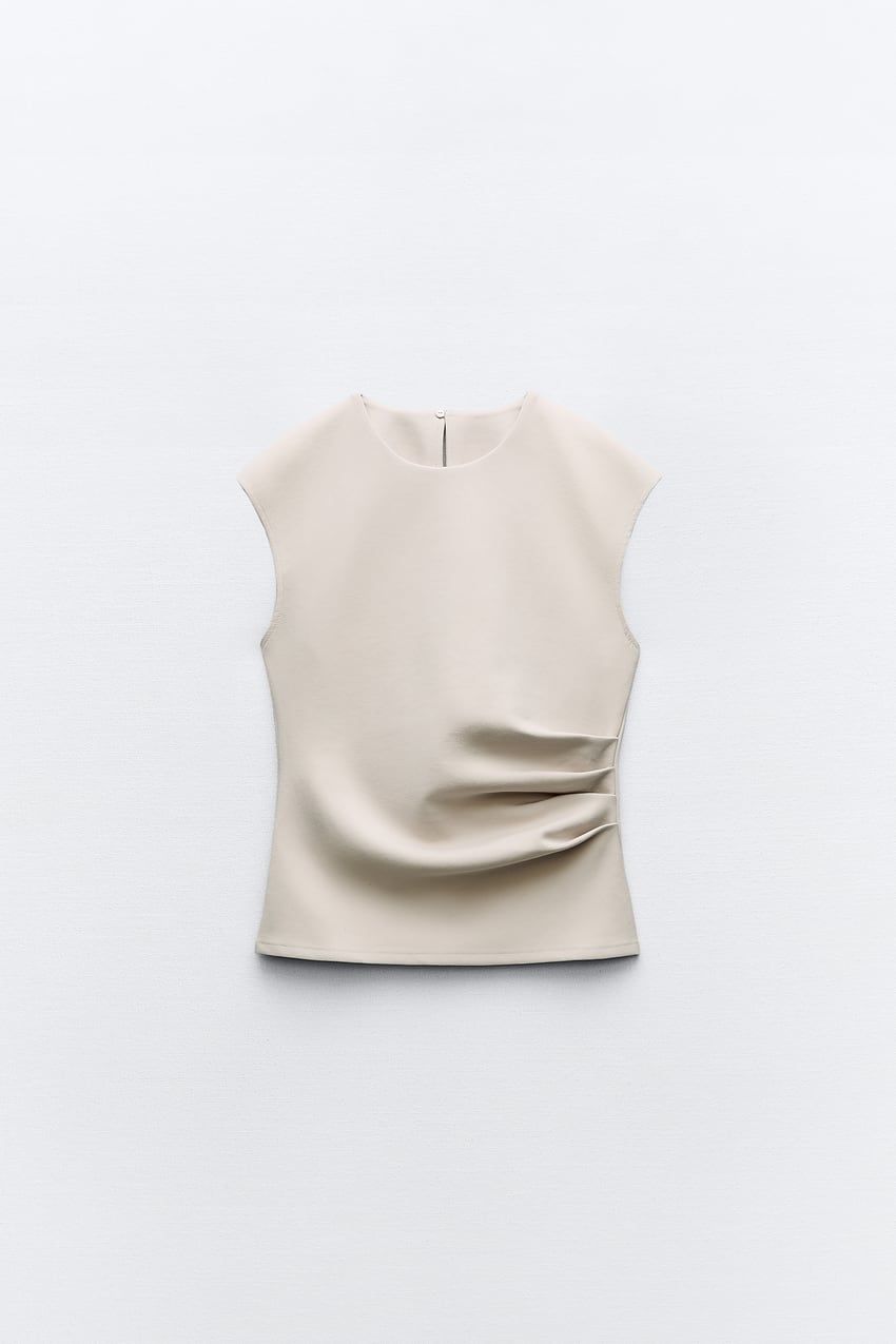 Zara, Gathered Interlock Top