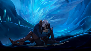 Percy and Vex hugging in The Legend of Vox Machina Season 3 trailer