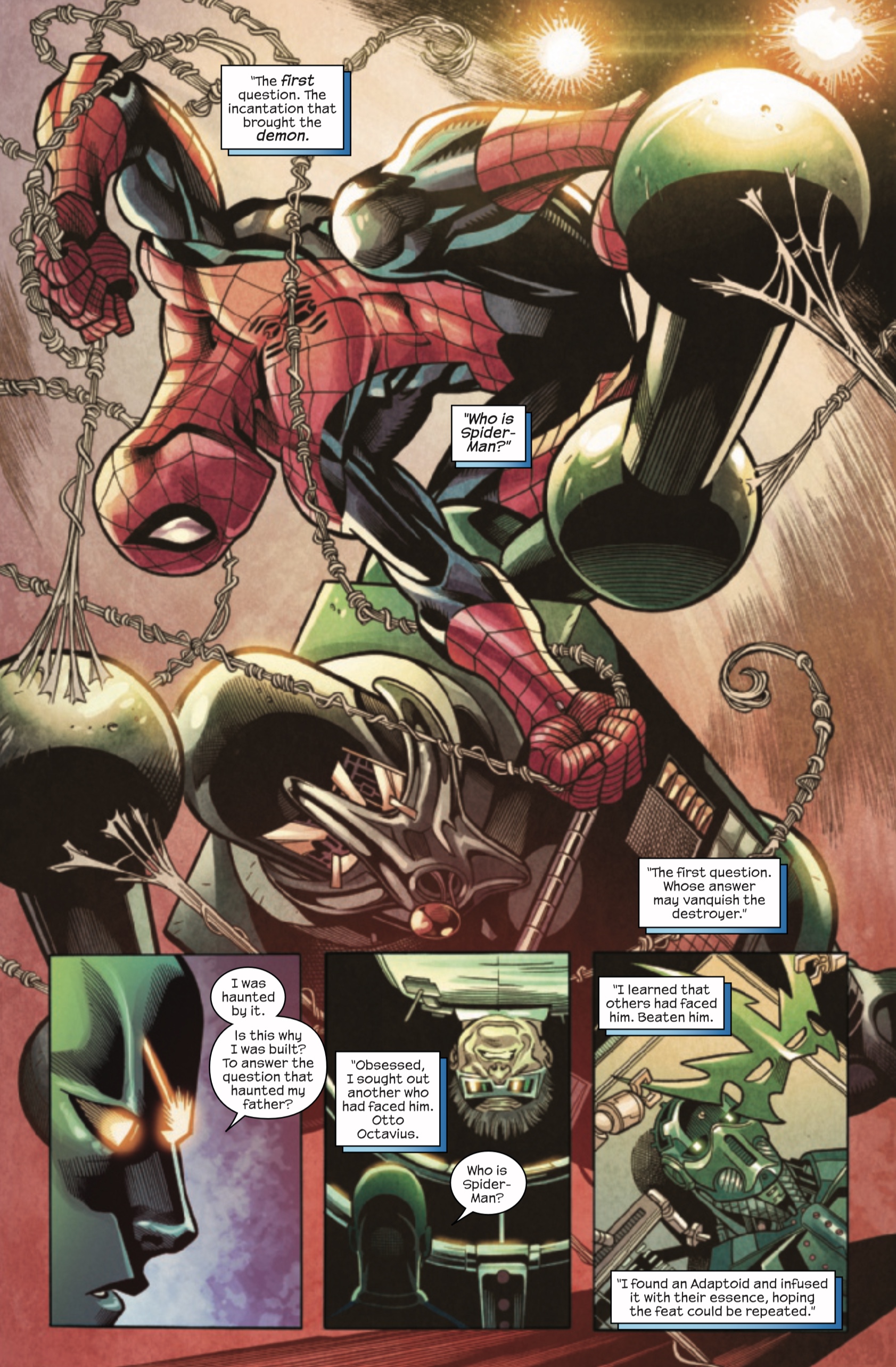 Página del Sorprendente Hombre Araña #900