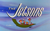 A title card for a cartoon show called "The Jetsons"