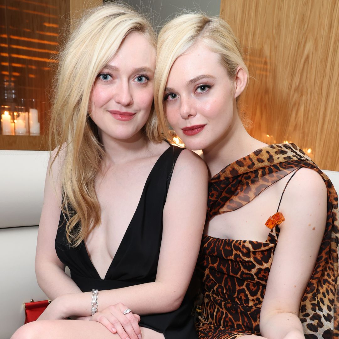 Elle and Dakota Fanning got &quot;arrested&quot; during Sabrina Carpenter&#039;s Short n&#039; Sweet concert wearing pastel slip dresses