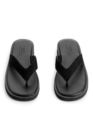 Chunky Thong Sandals - Black - Arket Gb
