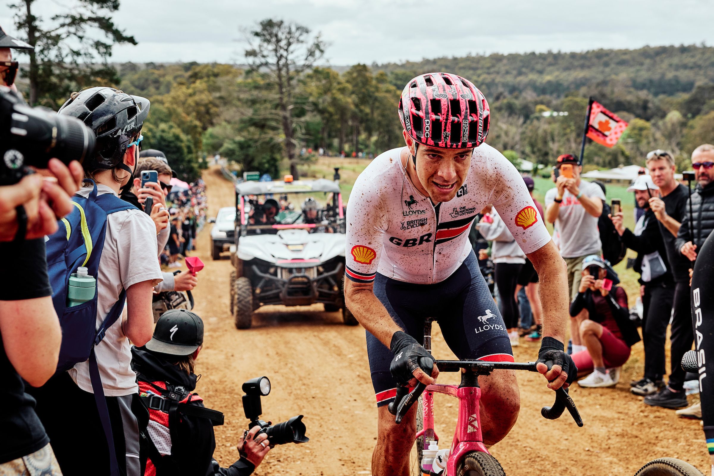 Jenson Young on his day in the break at the World Gravel Champs
