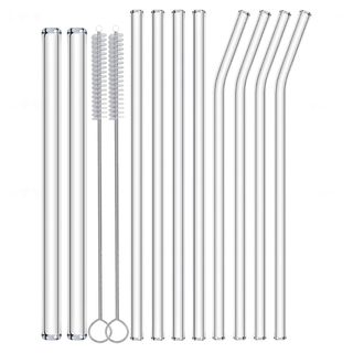 Pack of glass straws