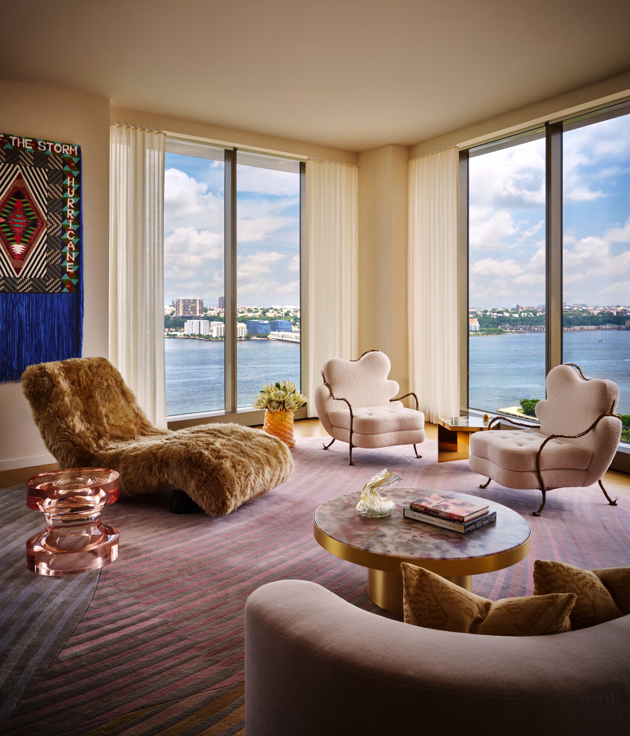 Interior of ambassador Randi Charno Levine apartment in Manhattan, designed by Kelly Behun