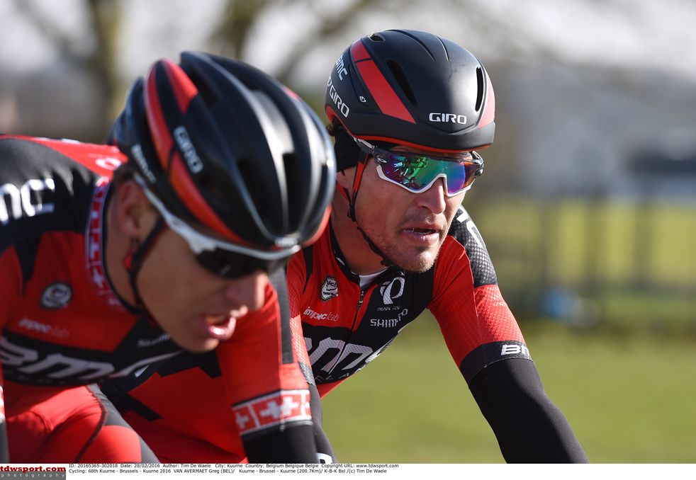 Greg Van Avermaet with Michael Sch&auml;r (BMC)