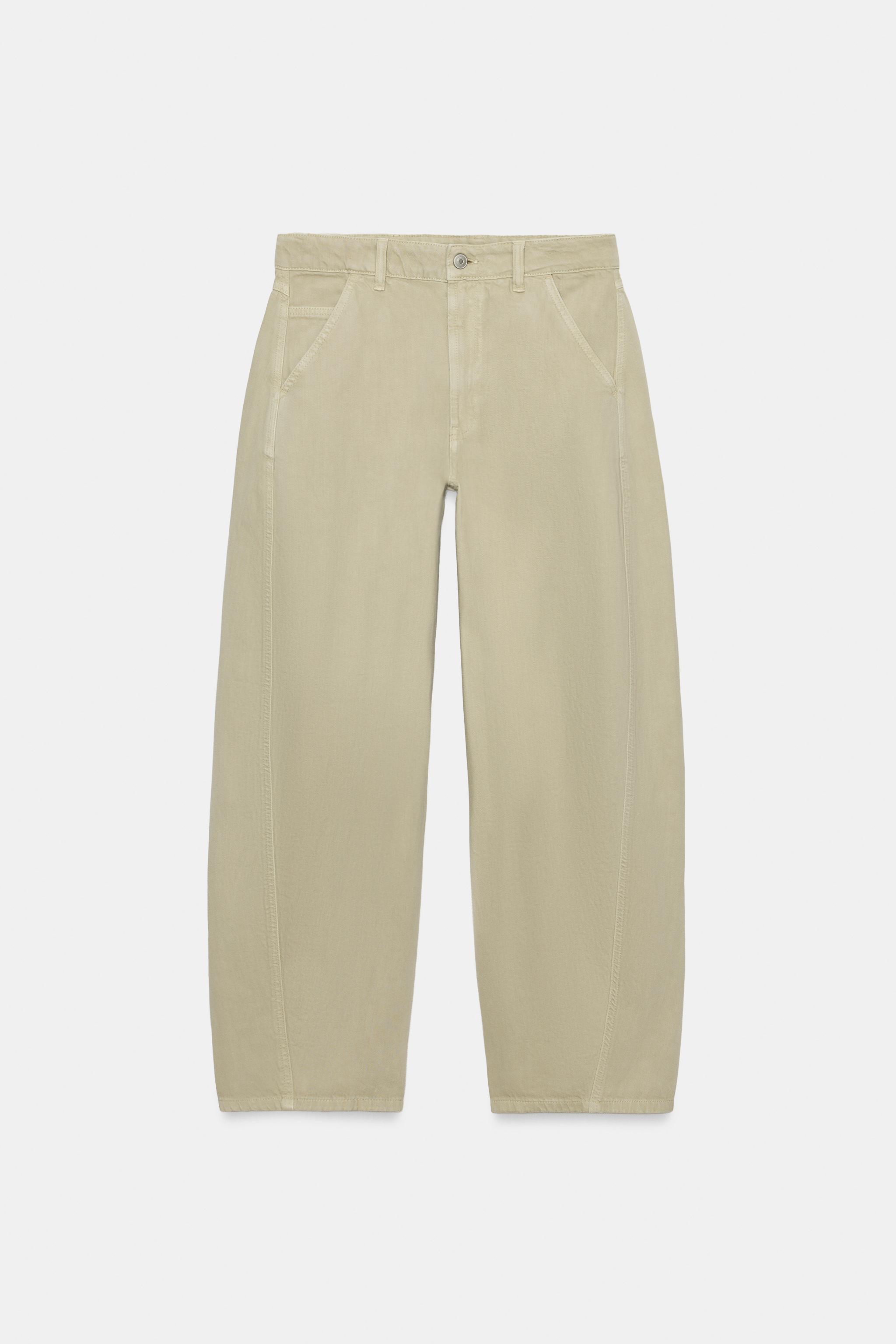 Trf Mid-Rise Barrel Chino Jeans - Mid-Green - 25 (us 0)