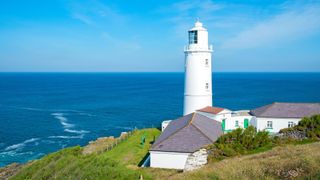 Trevose Head Lighthouse on a sunny day, one of our picks for the best UK lighthouses