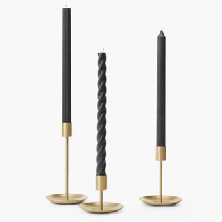 Assorted Black Taper Candles