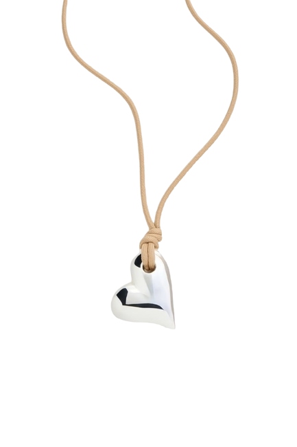 Jenny Bird, Art Heart on a String Necklace