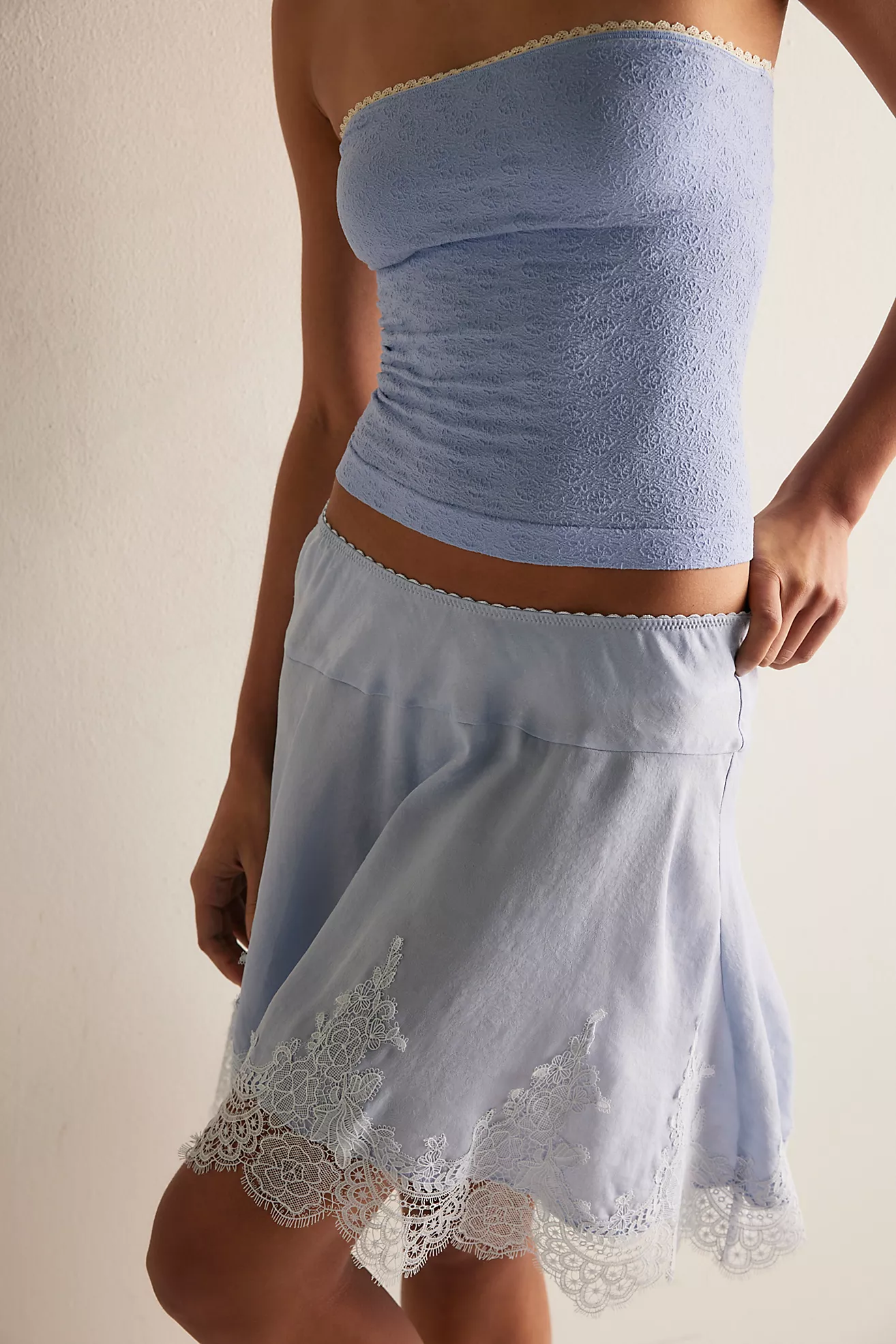 Something Satin Mini Slip Skirt