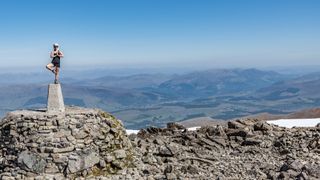 Trig pillar on Ben Nevis