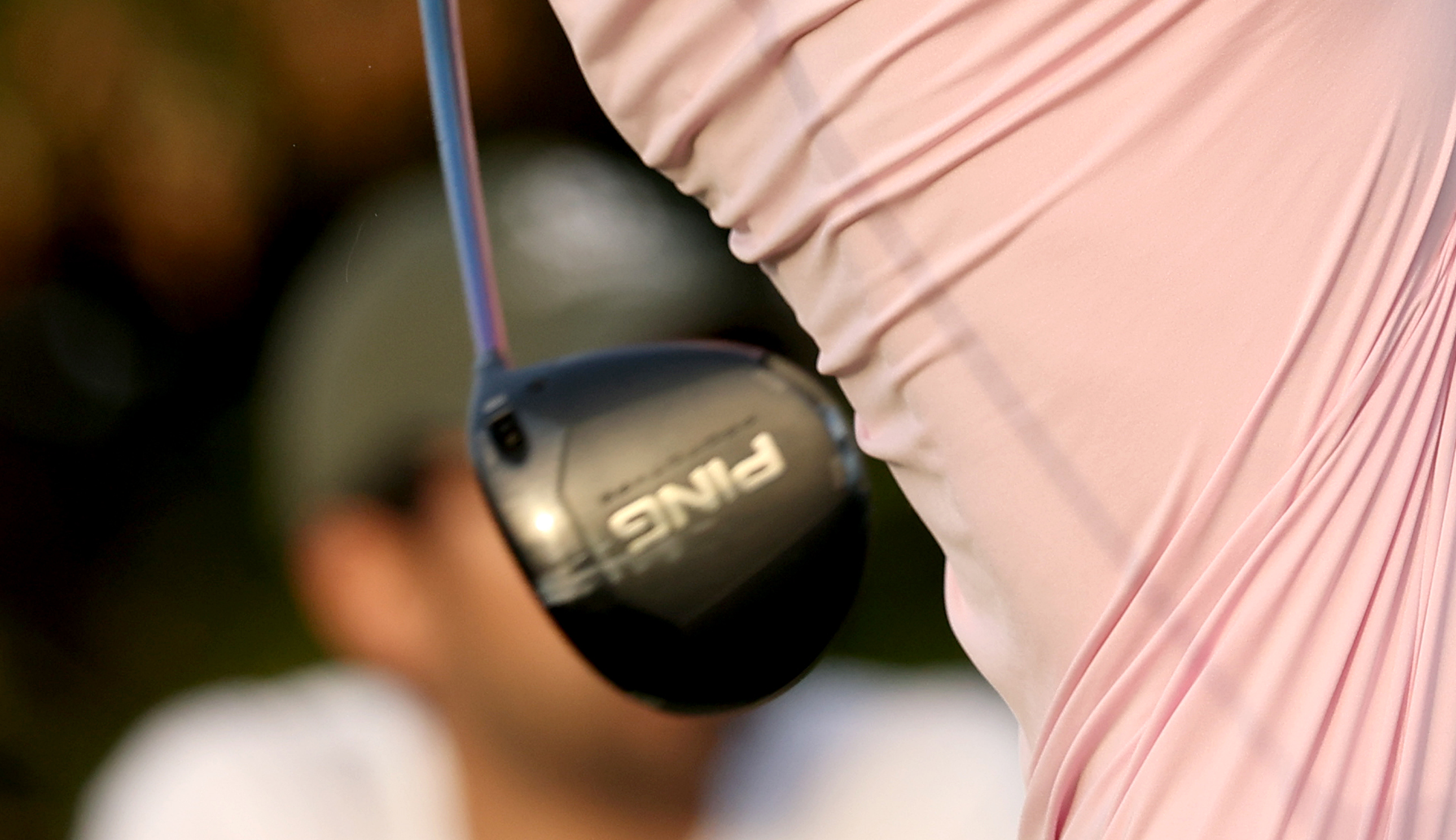 A close up of the Ping Prototype Mini Driver used by Freddy Schott