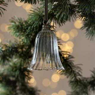 The White Company Glass Bell Bauble – 5.5cm