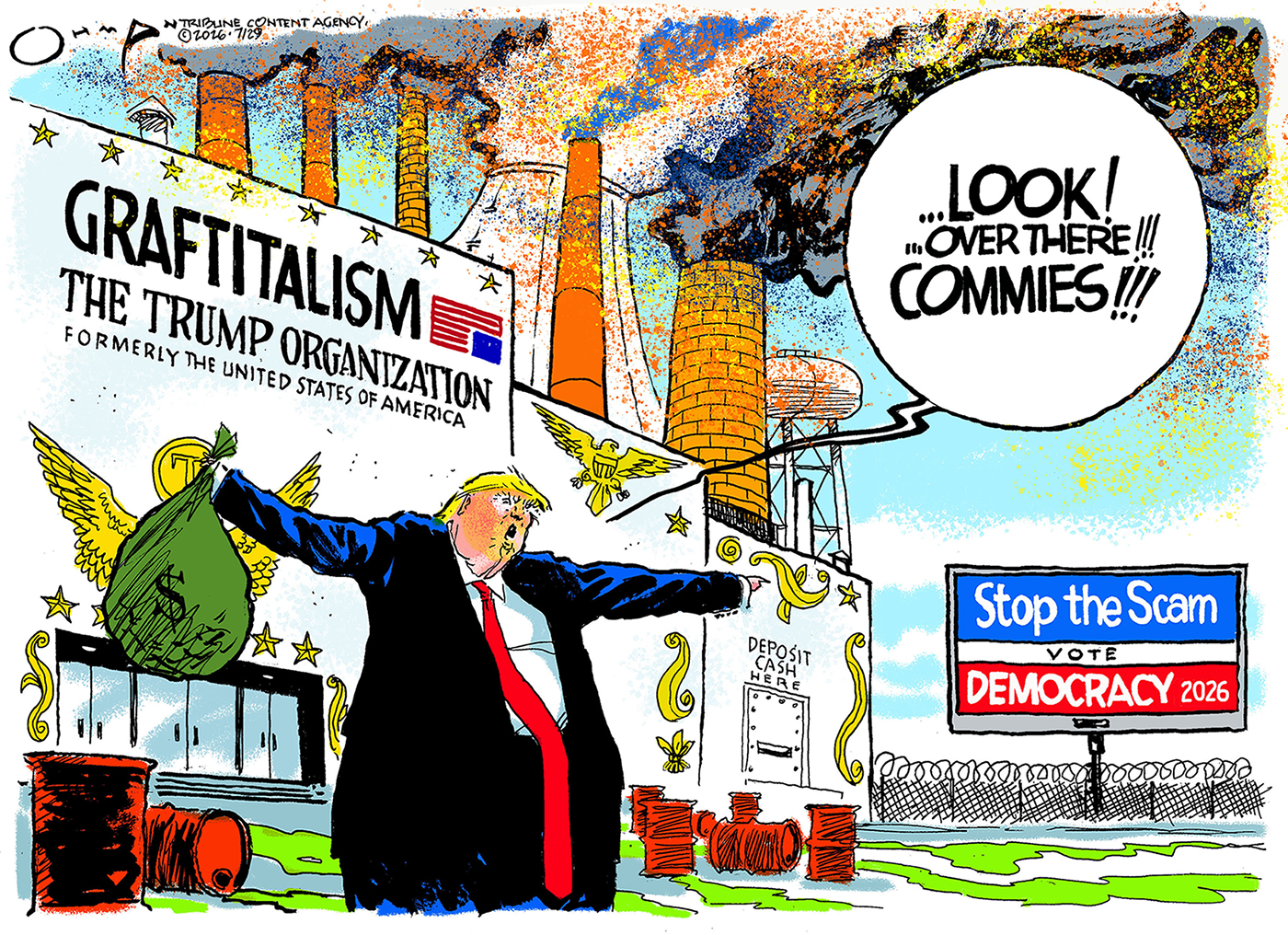 Political cartoon