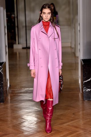 Valentino red pink paris fashion week