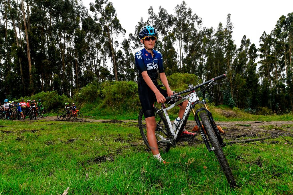 Egan Bernal younger brother Ronald at a MTB event in 2019