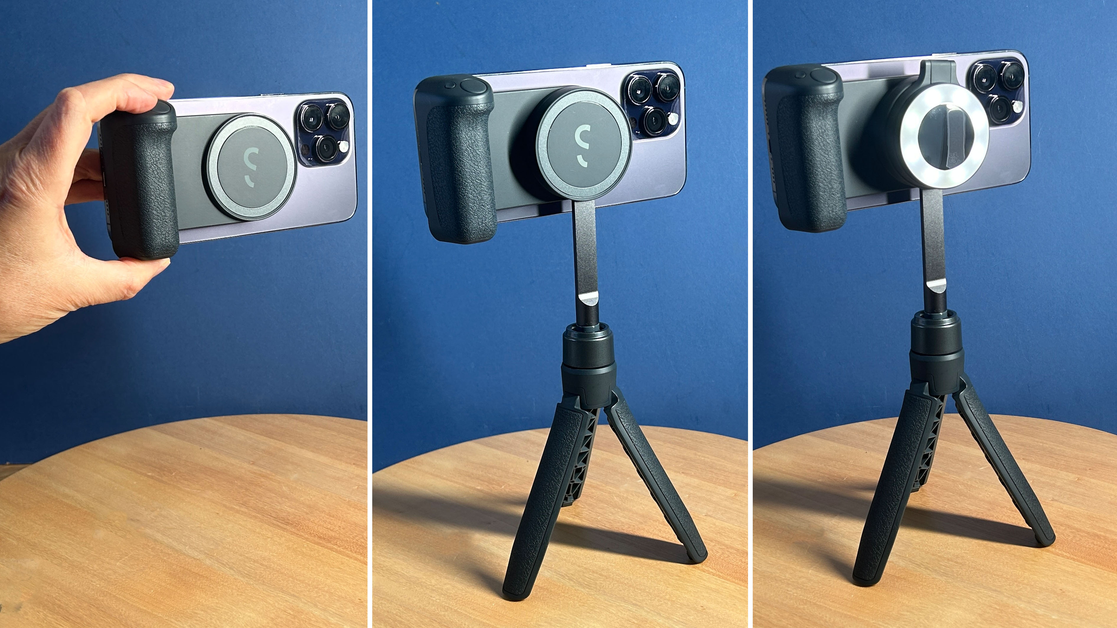 最新 ShiftCam(シフトカム) SnapGrip MagSafe対応モバイルバッテリー内蔵カメラグリップ Qiワイヤレス充電対応(ミッドナイト) SG-IN-MN-EF 返品種別A