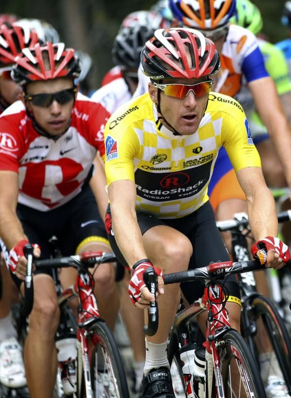 Levi Leipheimer (RadioShack) lost his race lead on the wet descent